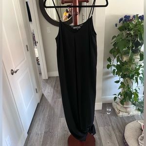Black maxi dress
